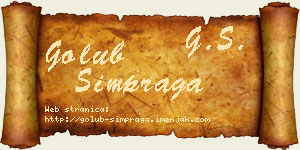 Golub Šimpraga vizit kartica